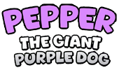 Pepper the Giant Purple Dog